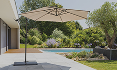 Parasol décentré