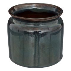 Pot "Bota", céramique, bleu, D16,5 cm