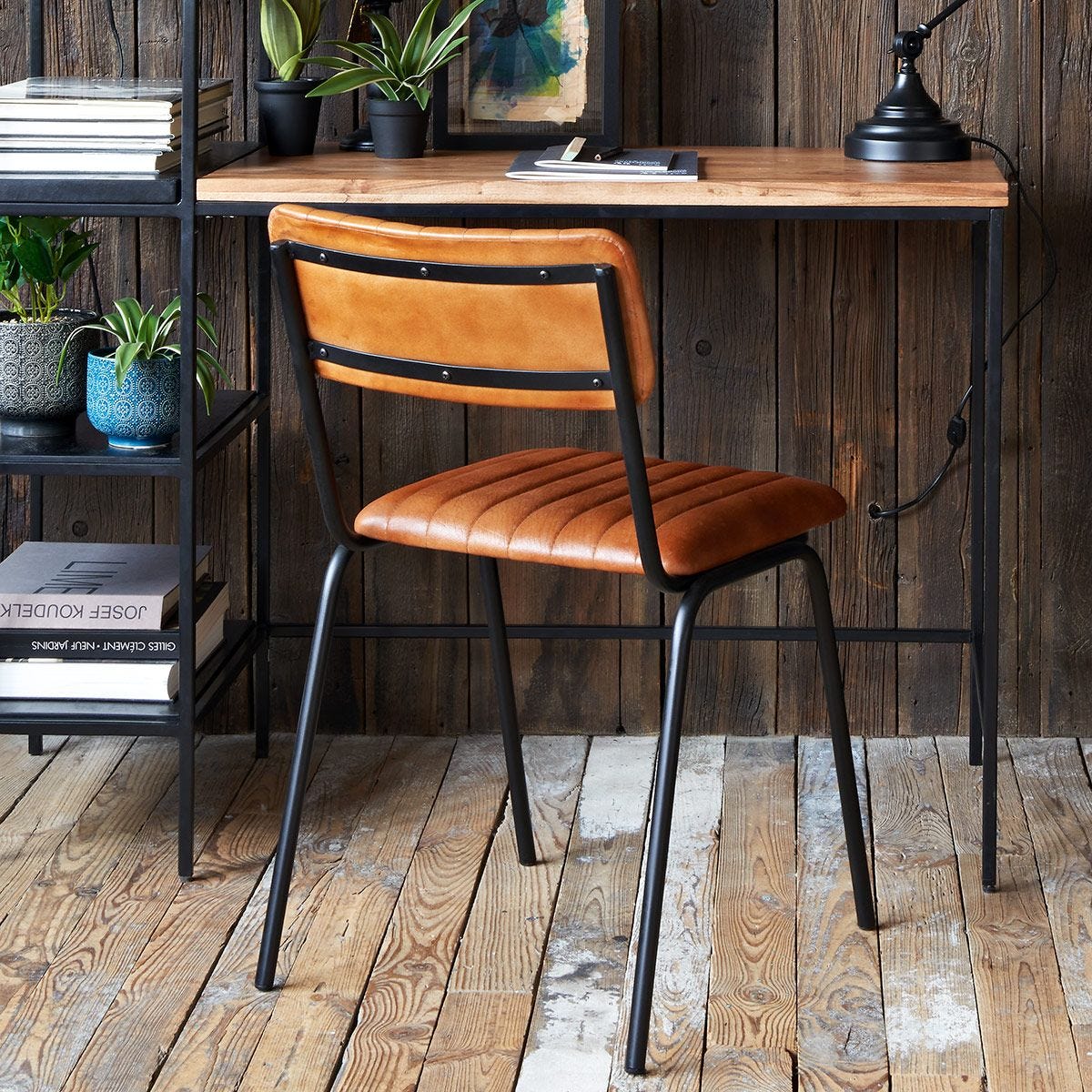 chaise en cuir dario